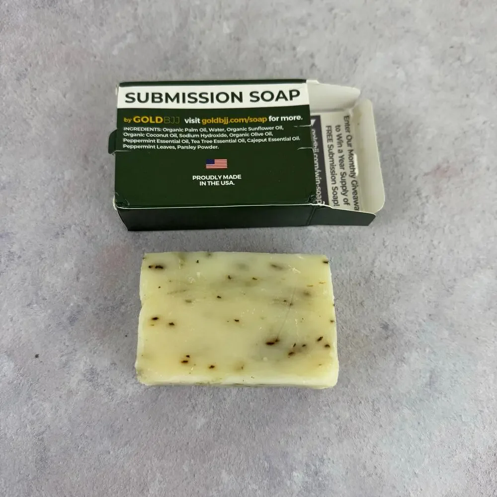 Premium Submissions Grappler Soap USA Made 4oz Bar Soap BJJ Jiu Jitsu Wrestling